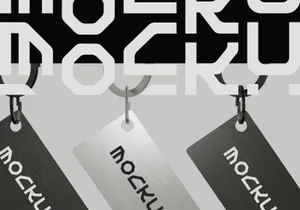 Keychain Tag Mockup