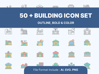 Building Icon Set