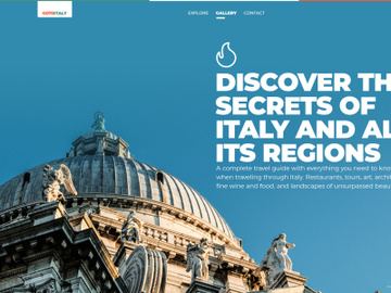 Go To Italy Webpage Template preview picture