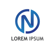 initial letter N logo with modern concept.