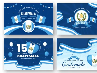 13 Guatemala Independence Day Illustration