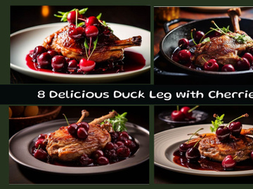 Delicious Duck Leg with Cherries preview picture