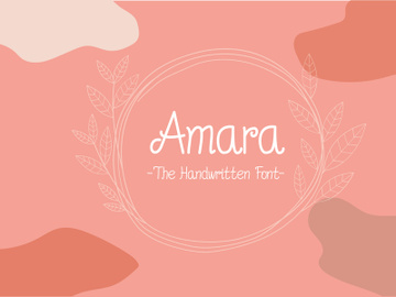 Amara Font preview picture
