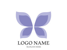 Butterfly logo icon vector design illustration