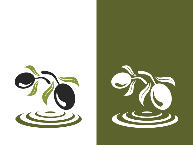 olive icon vector illustration design template