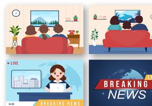14 TV Channel Illustration