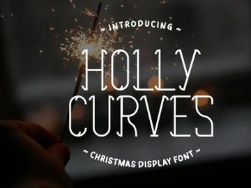 Holly Curves - Christmas Display Font preview picture