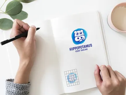 unique hippos - Logo Template