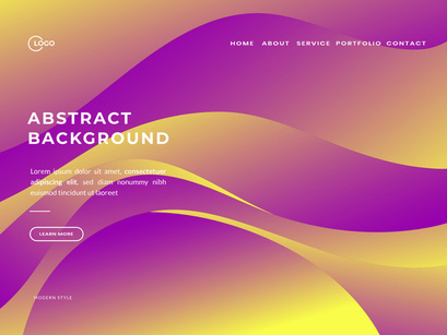 Modern Abstract Background with Purple and Yellow gradient