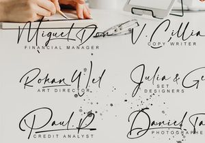 Hamiltone Signature font