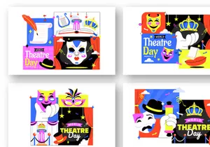 10 World Theatre Day Illustration
