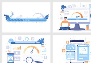 15 Website Loading Speed Optimization Vector Illustration