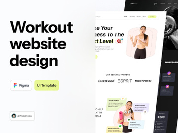 Workout & Fitness Landing Page preview picture