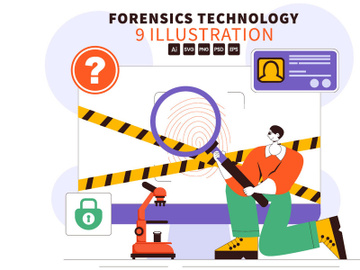 9 Forensic Investigation Technology Illustration preview picture