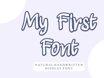 My First Font preview picture