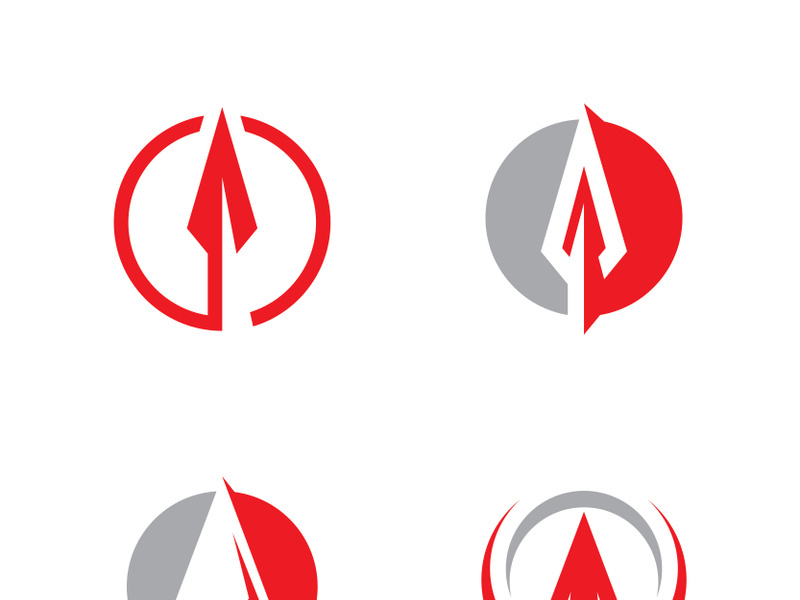 Spear logo vector design template