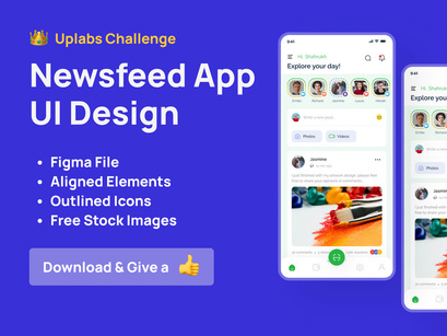 News Feed App UI Design