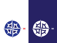 Compass logo template vector icon illustration design