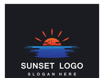 Sun logo design with a modern concept. preview picture