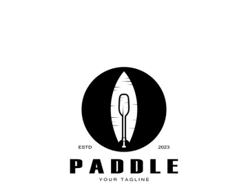 simple paddle logo,design for surfing,rafting,canoe,boat,surfing and rowing equipment business,vector preview picture