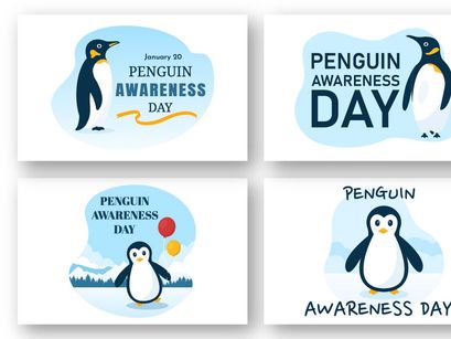 11 Happy Penguin Awareness Day Illustration