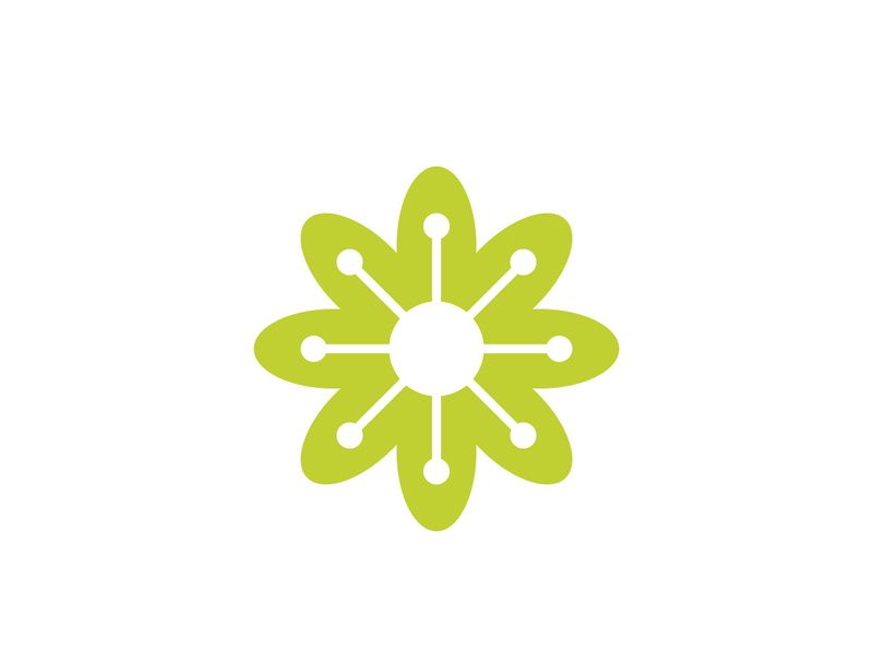 flower vector icon design template