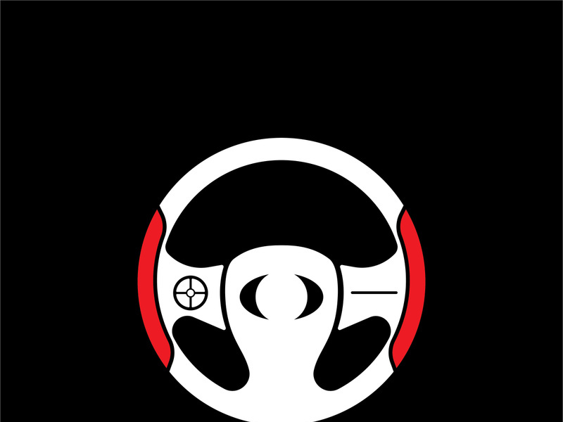 Steering Wheel vector image logo icon