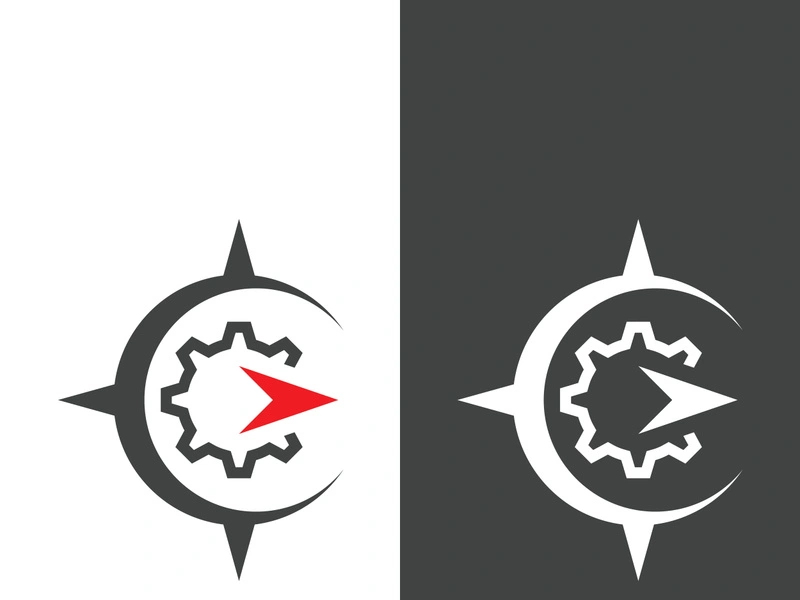 Compass logo template vector icon illustration design