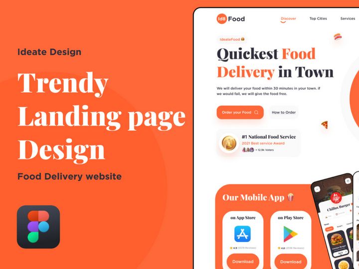 id8food Landing page - Figma
