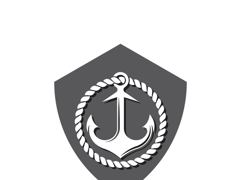 Anchor logo icon boat ship marine navy design vector by ~ EpicPxls