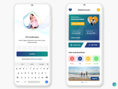 Health and General Insurance Mobile App UI Kit