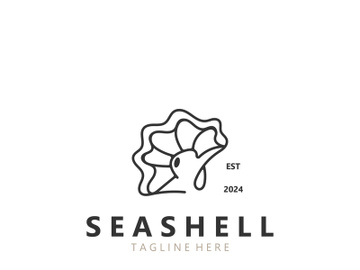 Seashell Logo. Ocean Animals premium quality graphic outline symbols collection preview picture