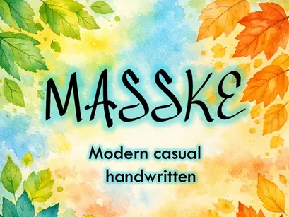 MASSKE – Modern Casual Handwritten Font (OTF)