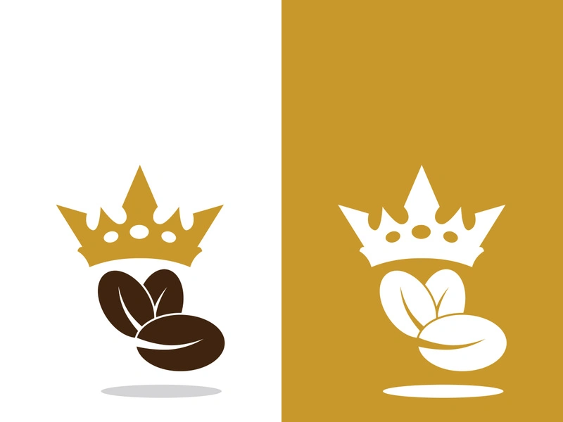 Coffee bean icon vector illustration template