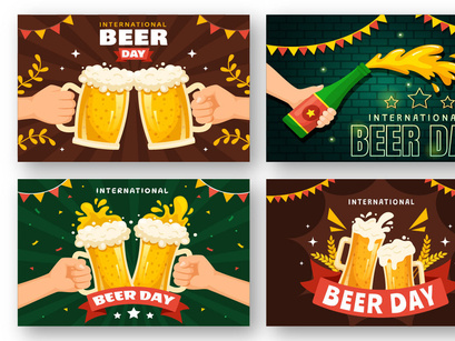 17 International Beer Day Illustration