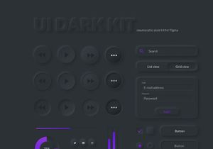 Free Neumorphic UI Kit for Figma