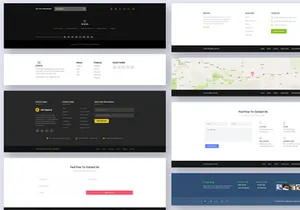 30 Footer Widgets for Web UI Kit Ver-01