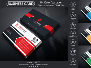 Corporate Business Card Design Template preview picture