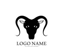 Goat logo template vector icon illustration design