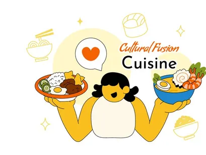 10 Cultural Fusion Cuisine Illustration