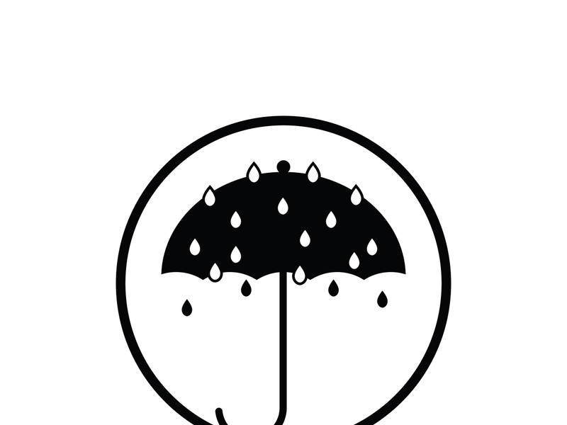 Umbrella icon logo design vector illustration