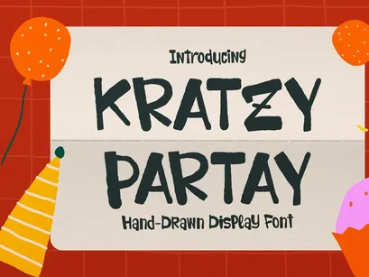 Kratzy Partay | Handgezeichneter Display
