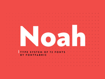 Noah: A geometric sans-serif font preview picture