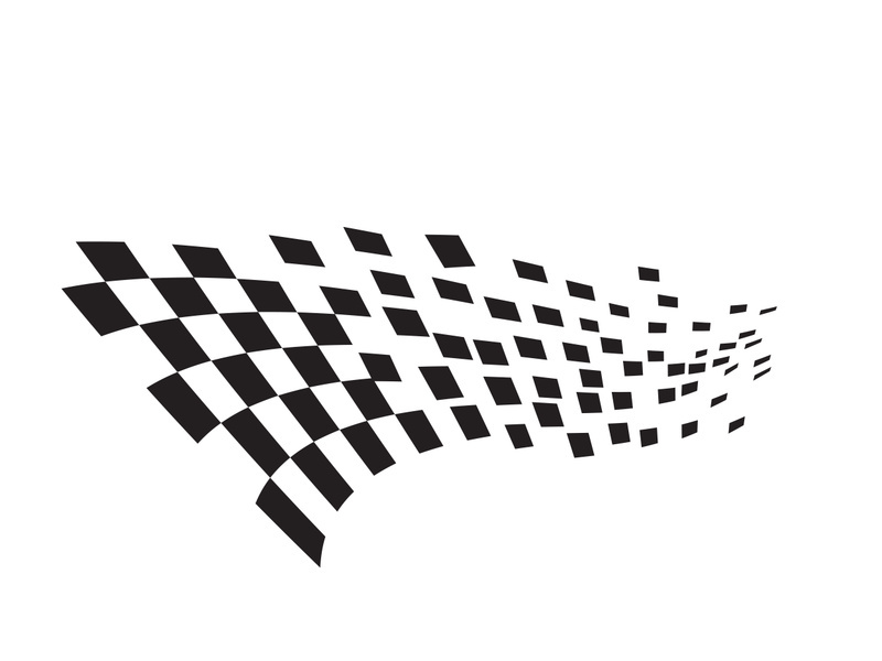 Race flag design illustration