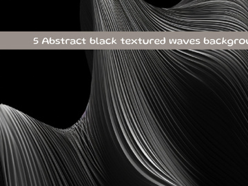 Abstract black textured waves background preview picture