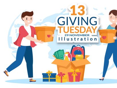 13 Giving Tuesday Celebration Illustration