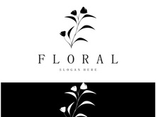 Elegant floral and leaf frame. Delicate botanical vector illustration for labels, spas, corporate identity, and wedding invitations