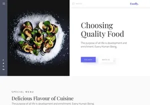Foodly Free Landing page