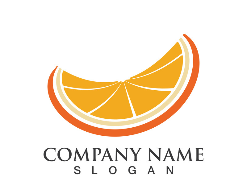 Orange logo design vector icon illustration design
