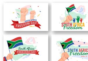 14 Happy South Africa Freedom Day Illustration